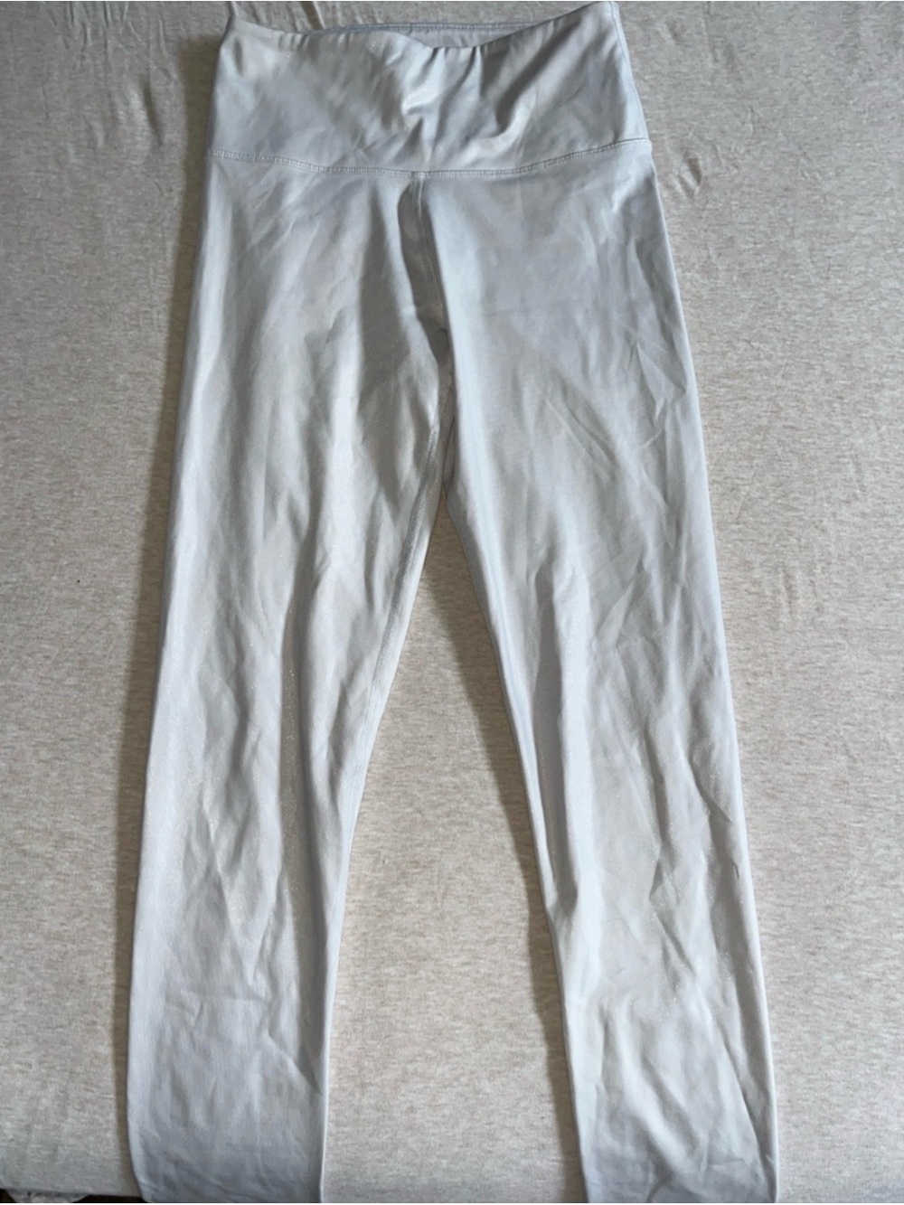 TNA white sparkly leggings